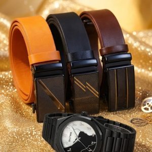 3Pics Auto Gear Belt Watch Free